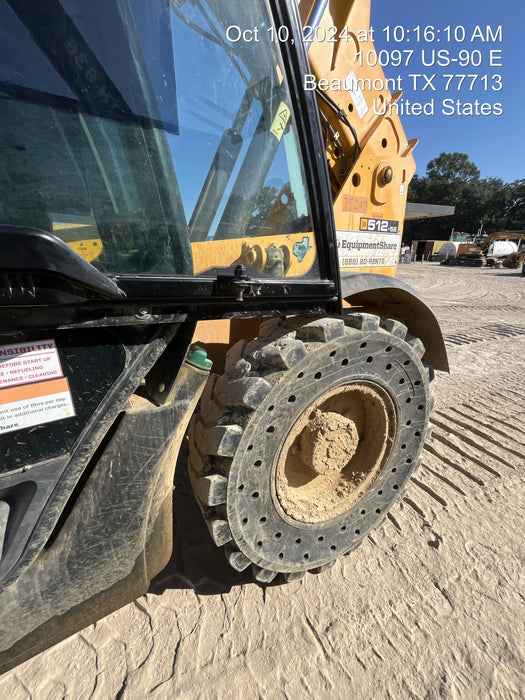2019 JCB 512-56 Cab/Heat/Air74 HP, Solid Tires, STD Worklight, Beacon, Aux Hydraulics, Lifting Eye, Back up Alarm 60" Carriage, 60" Forks