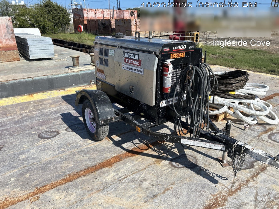 2024 Lincoln Electric LE400 Kubota V1505, Trlr, Cable Rack, Light Kit, ES Decals, T3