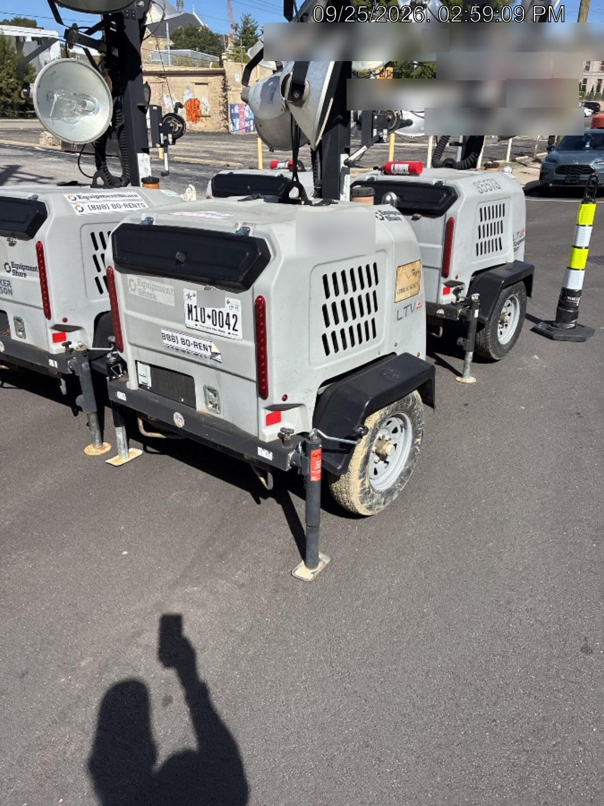 2018 Wacker Neuson LTV6L-MH Wacker Neuson LTV6L Mobile Light Tower w/Fuel Level Sensor Installed