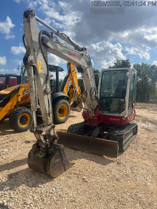 2020 Takeuchi TB250-2C Cab/Heat/Air, Rubber Tracks, Manual TAG QC