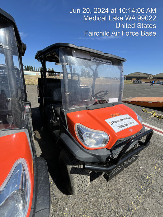 2020 Kubota RTV-X1140W-H 4WD, LED Strobe, Windshield Acrylic Clear, Plastic Canopy, Wire Harness Kit, Backup Alarm