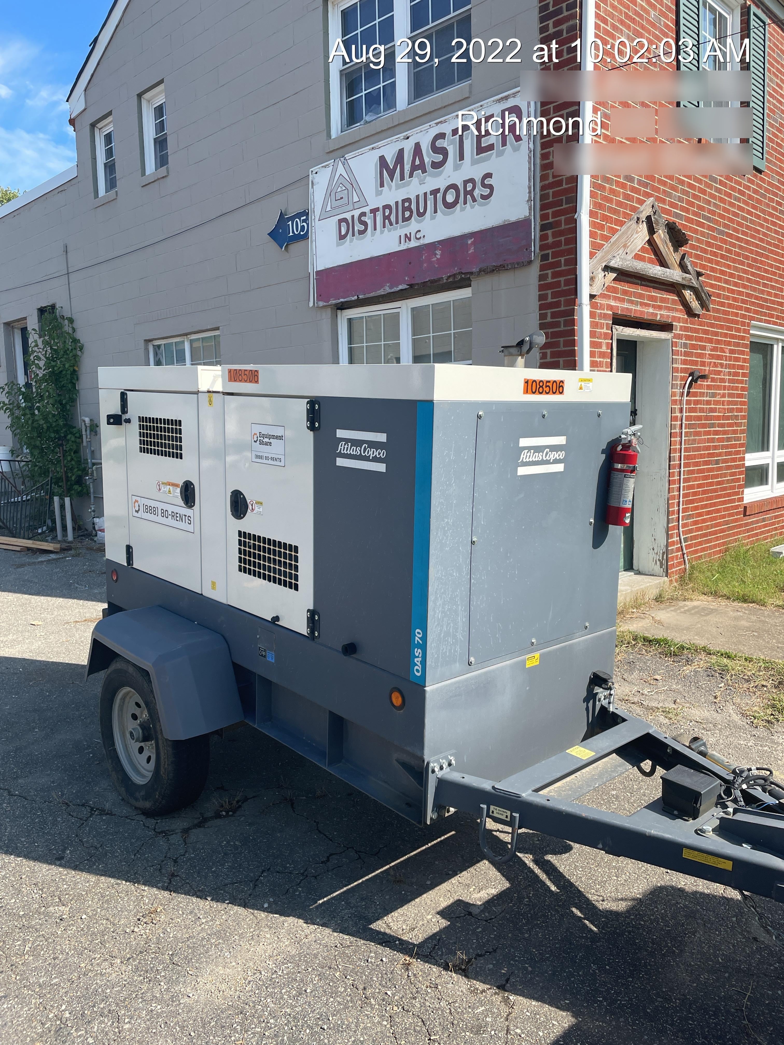 2020 ATLAS COPCO QAS 70