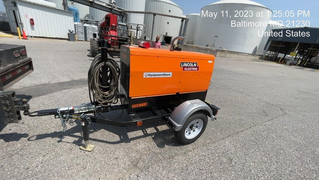 2022 Lincoln Electric LE400 Kubota V1505, Trlr, Cable Rack, Light Kit, ES Decals, T3