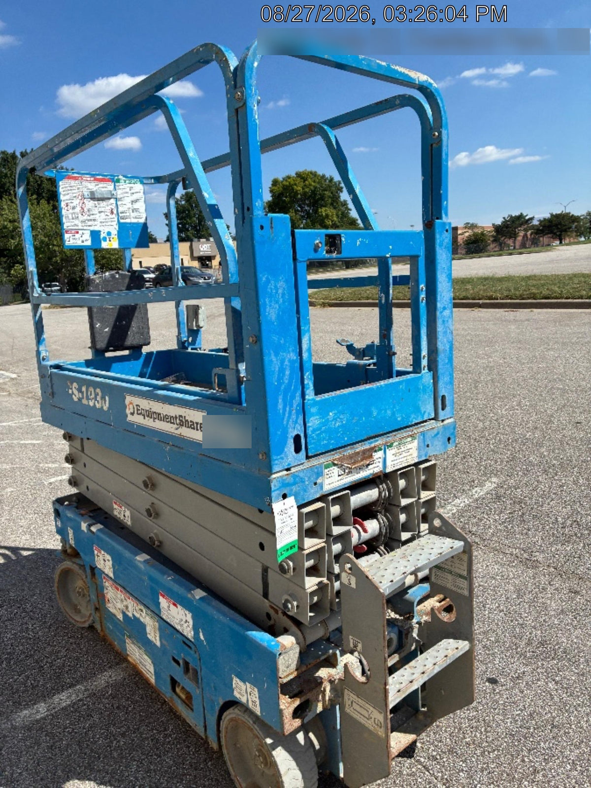2020 Genie GS-1930 Solid Non Marking Tires, Beacon, Folding rails with half height swing gate