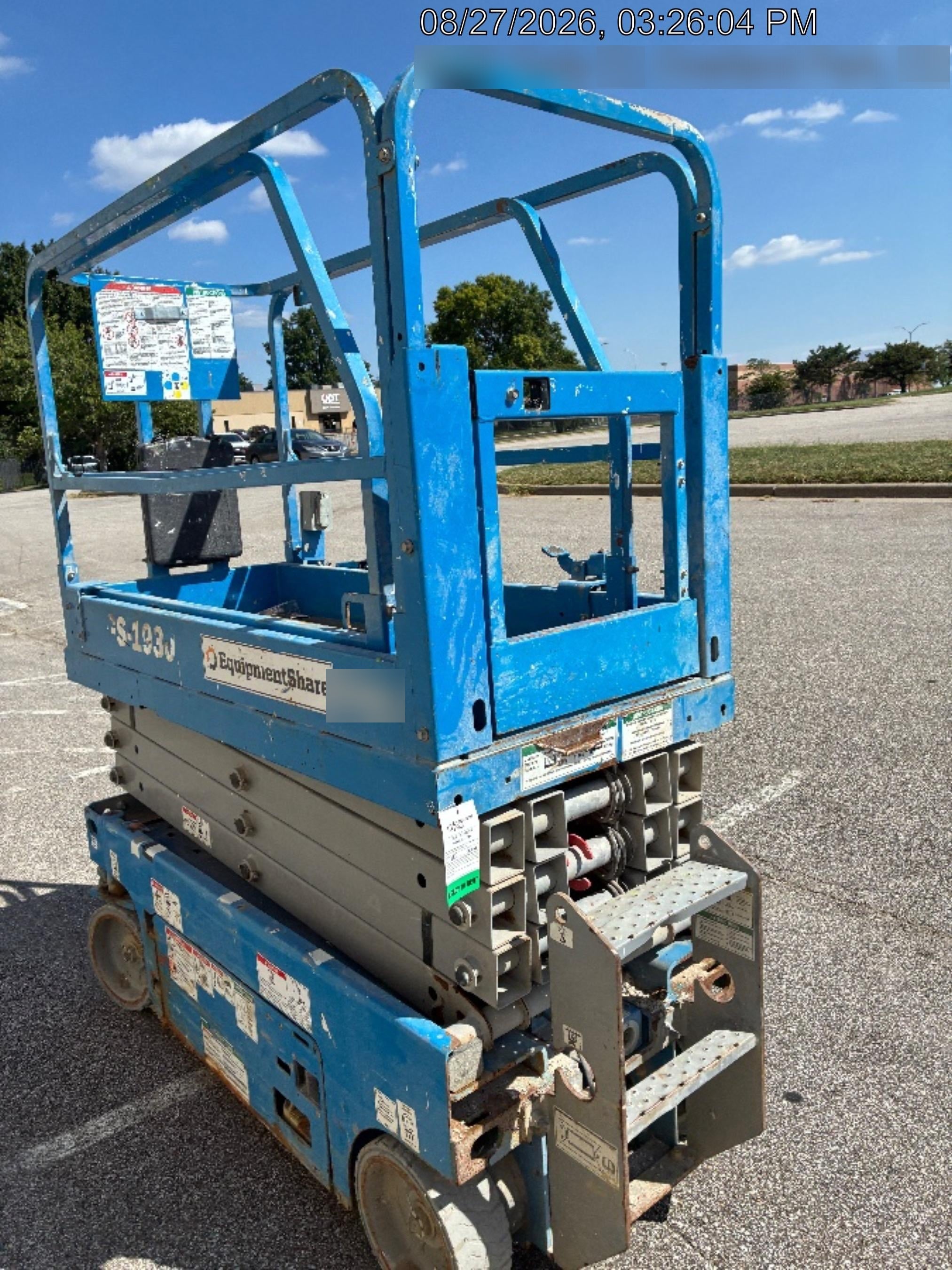 2020 Genie GS-1930 Solid Non Marking Tires, Beacon, Folding rails with half height swing gate