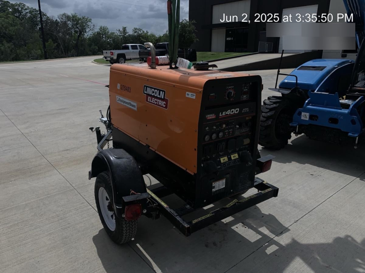 2022 Lincoln Electric LE400 Kubota V1505, Trlr, Cable Rack, Light Kit, ES Decals, T3