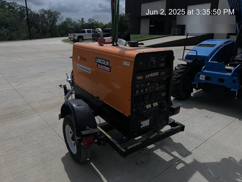 2022 Lincoln Electric LE400 Kubota V1505, Trlr, Cable Rack, Light Kit, ES Decals, T3