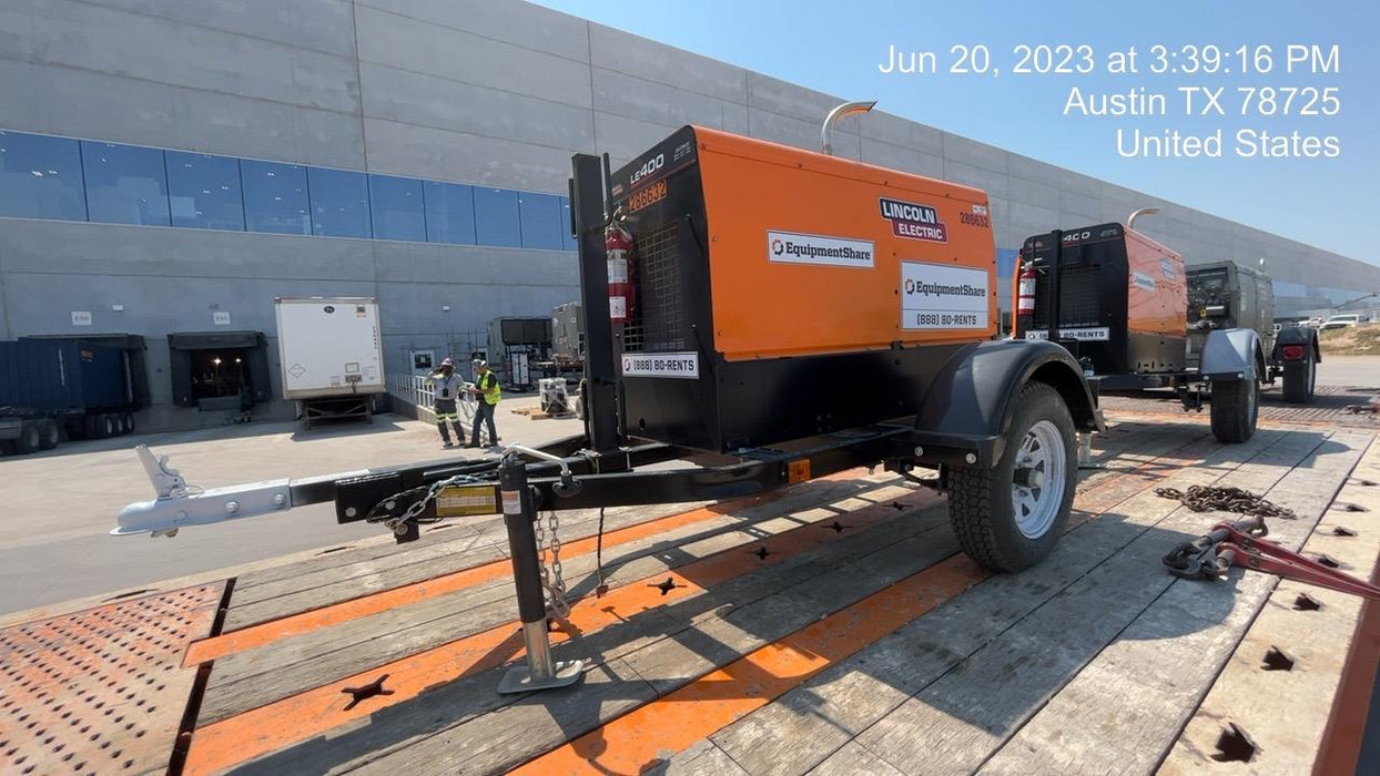 2022 Lincoln Electric LE400 Kubota V1505, Trlr, Cable Rack, Light Kit, ES Decals, T3