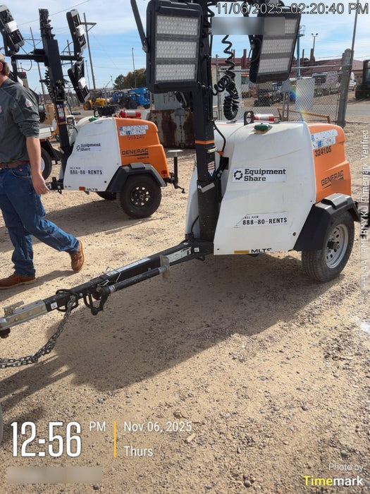 2023 Generac MLT2 Diesel, Flex Switch 120V Input, Powerzone Controller, (4) 320W LED Lights, 4kW Generator, 39.9 Gal Fuel Tank, 2" Ball, T3