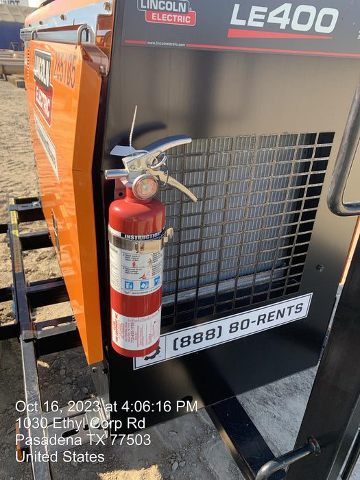 2022 Lincoln Electric LE400 Kubota V1505, Trlr, Cable Rack, Light Kit, ES Decals, T3