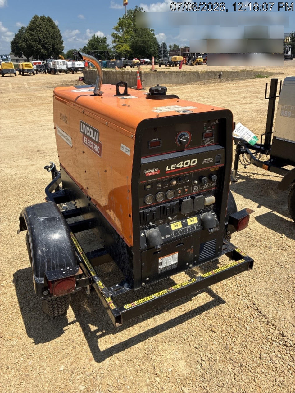 2022 Lincoln Electric LE400 Kubota V1505, Trlr, Cable Rack, Light Kit, ES Decals, T3