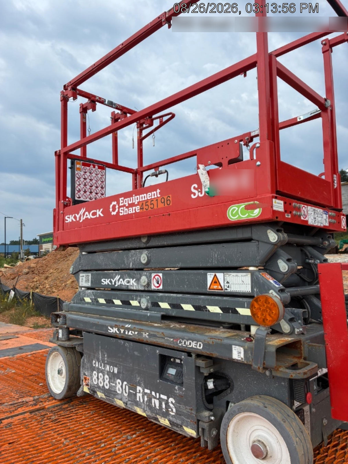2024 Skyjack SJ3219 Electric Drive, Sld NM Tires, DBcns, RFRails, Power to Platform, T3 + Access Control