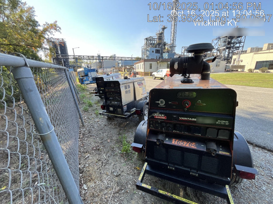 2021 Lincoln Electric Vantage 549X Ready Pak 3, ORANGE (includes trailer, cable rack, fender light kit)