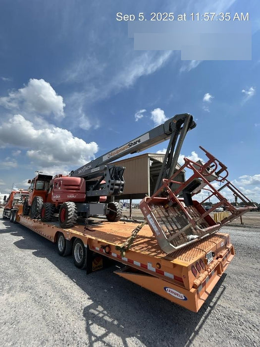 2019 Skytrak 6036 Cab/Heat/Air, Solid Tires, LED Work Lights, Beacon w/50" Carriage, 48" Pallet Forks