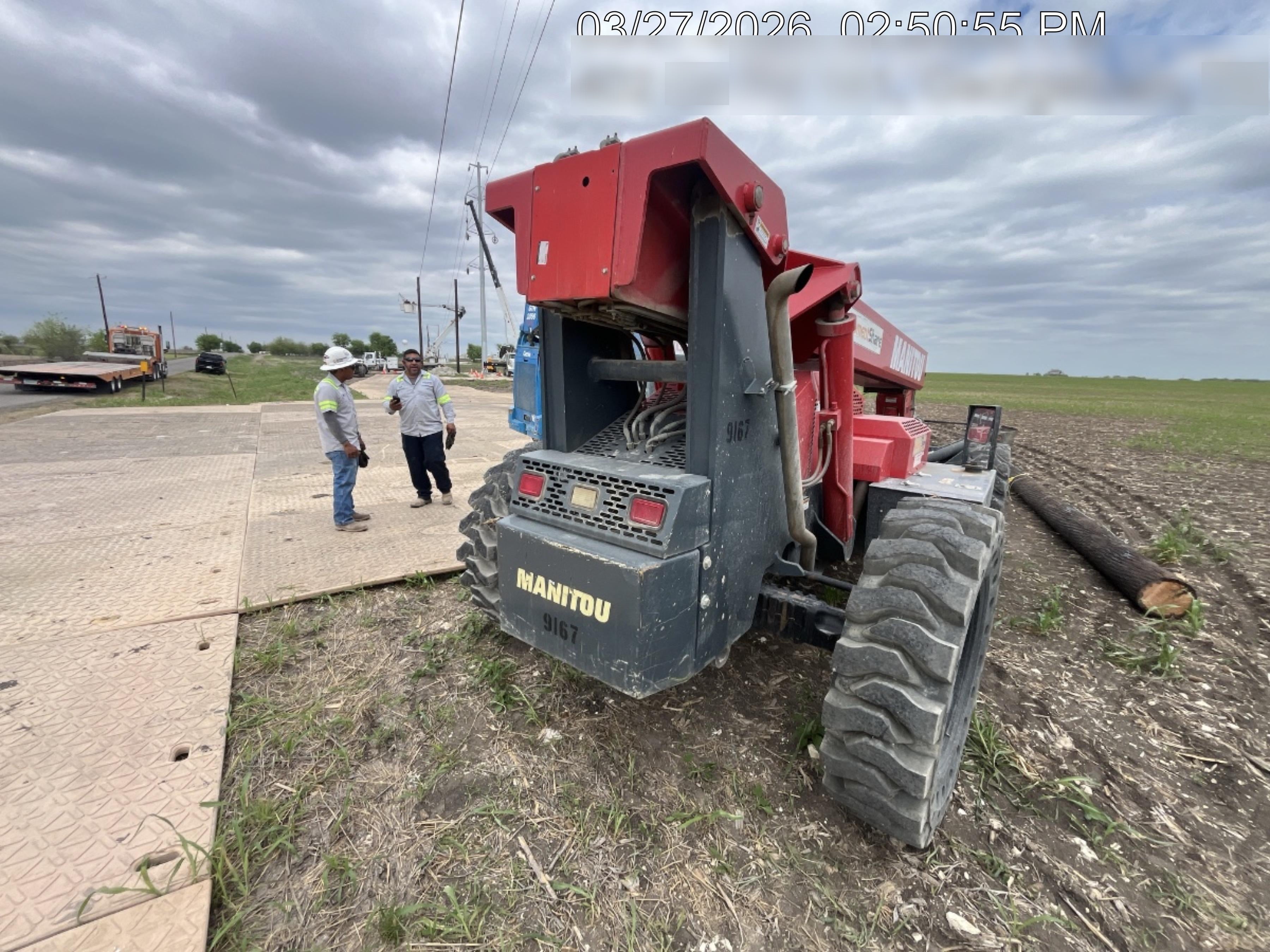 2018 Manitou MTA10055 Manitou MTA 10055 w/Cab/Heat/AC, Work Lights/Strobe, Aux Hyd, Solid Tires, Lift Hook, 66" Carriage, 60" Forks