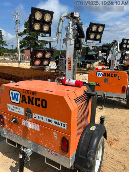 2023 Wanco WLTT-4MM4K Diesel, Deep Sea Controller, Shore Power Plug, Auto Start, (4) 350W LED Floodlights, 4kW Generator, 60 Gal Fuel Tank, 2" Ball, T3