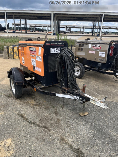 2021 Lincoln Electric Vantage 322 Vantage 322 Ready Pak 3 w/ Decals, ORANGE (includes trailer, cable rack, fender light kit) NO Telematics