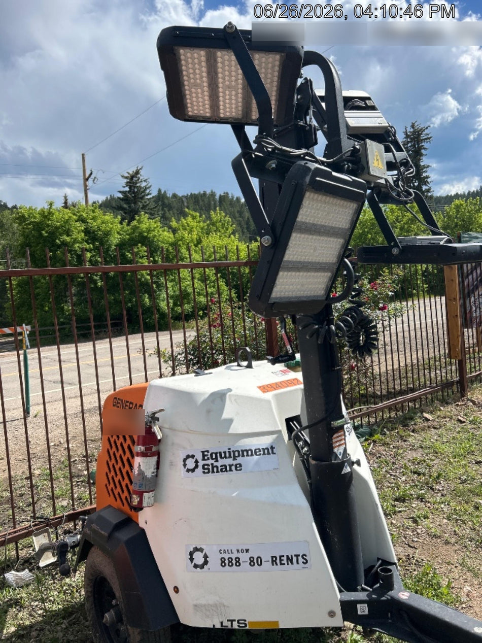 2024 Generac MLT2 Diesel, Flex Switch 120V Input, Powerzone Controller, 
(4) 320W LED Lights, 4kW Generator, 39.9 Gal Fuel Tank, 2" Ball, T3