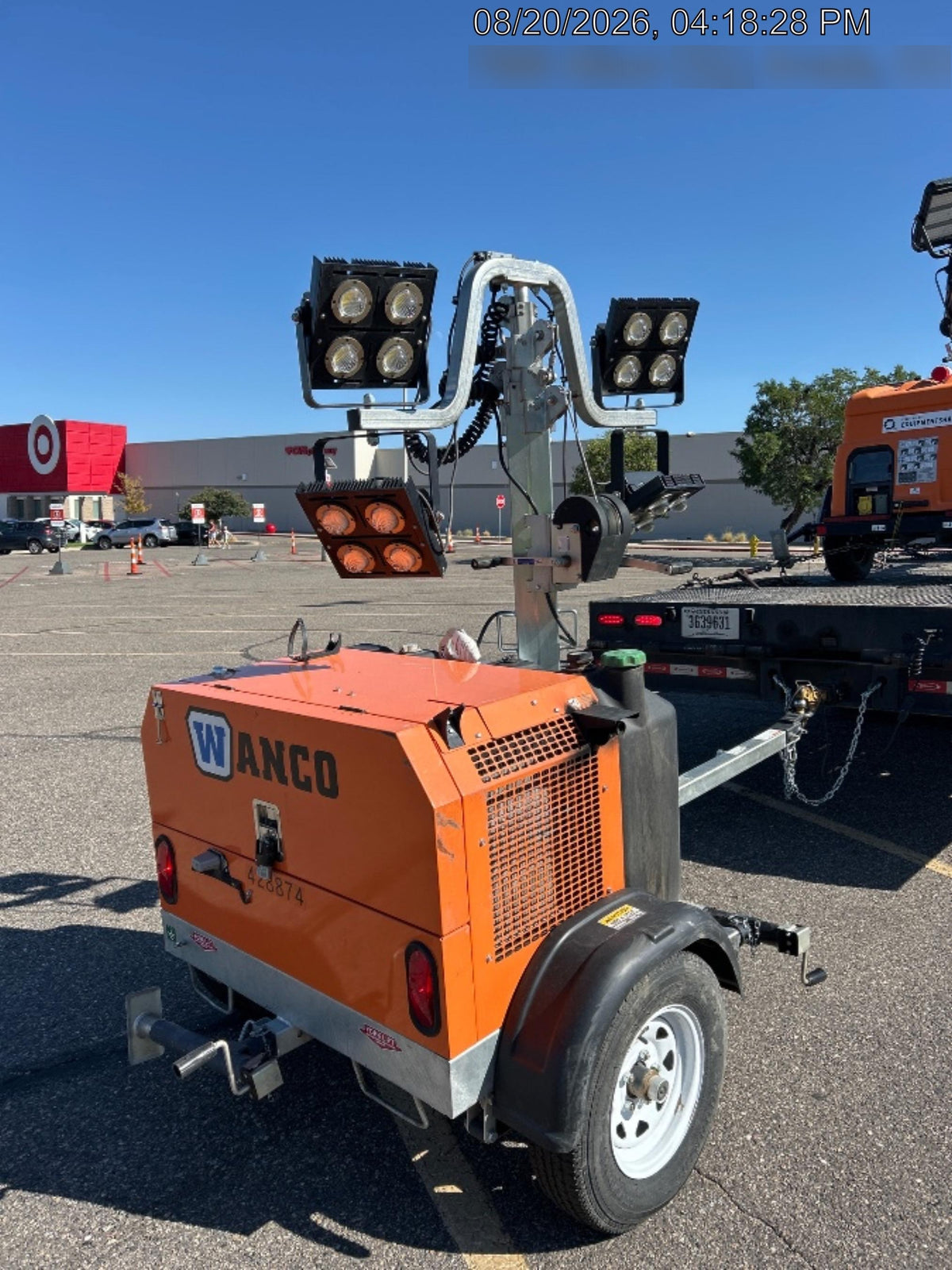 2024 Wanco WLTT-4MM4K Diesel, Deep Sea Controller, Shore Power Plug, Auto Start, (4) 350W LED Floodlights, 4kW Generator, 60 Gal Fuel Tank, 2" Ball, T3