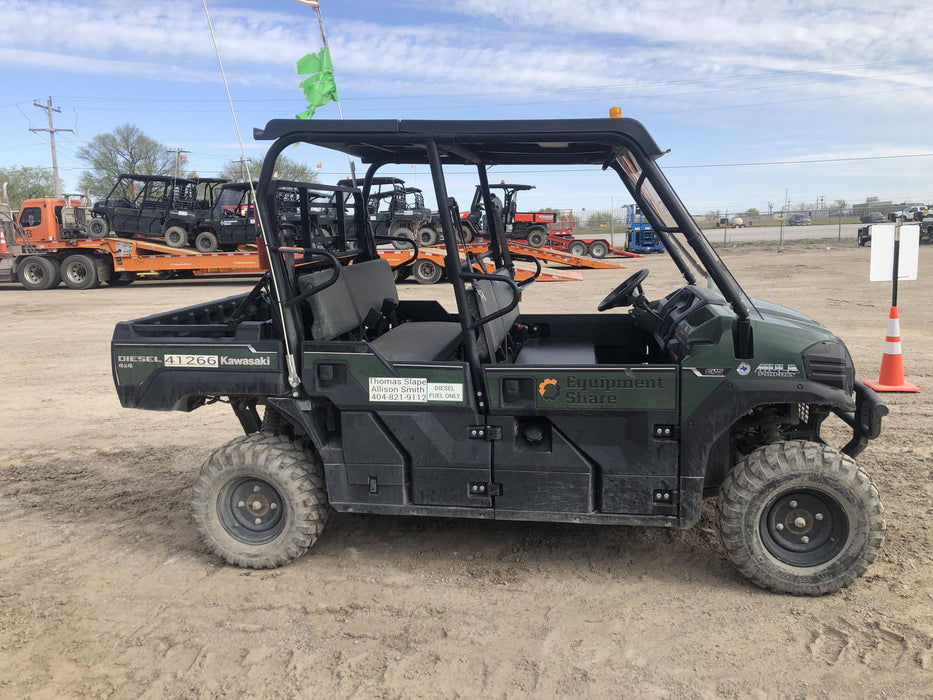 2019 Kawasaki Mule PRO-DXT Standard Options, Backup Alarm, Beacon, Plastic Hard Top, Poly Windshield, Horn Kit
