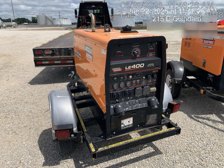 2022 Lincoln Electric LE400 Kubota V1505, Trlr, Cable Rack, Light Kit, ES Decals, T3
