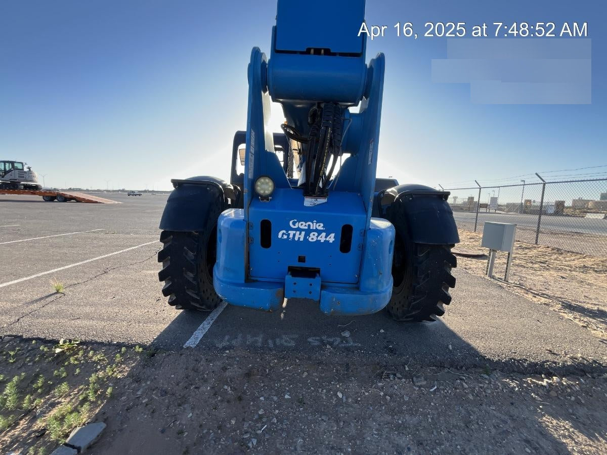 2018 Genie GTH-844 Genie GTH-844 w/ROPS, Work Lights, Solid Tires, RH Cab Mesh, Beacon, 60" Carriage and Forks