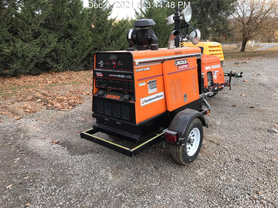 2021 Lincoln Electric Vantage 549X Ready Pak 3, ORANGE (includes trailer, cable rack, fender light kit)