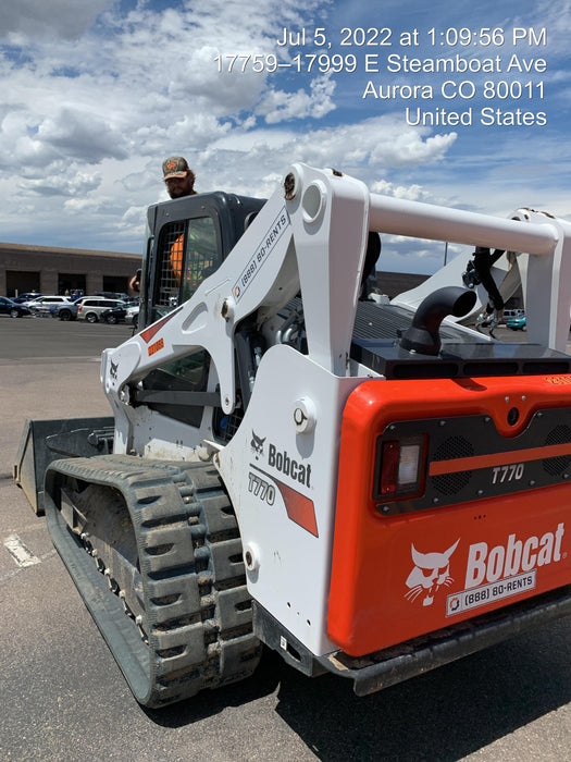 2022 Bobcat T770 92hp Doosan Diesel, Cab/Heat/Air, Rubber Tracks, Manual QC