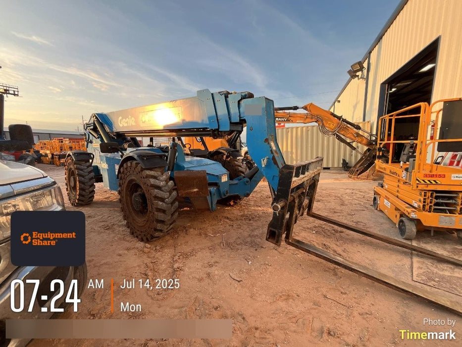 2018 Genie GTH-1056 Genie GTH-1056 w/ROPS, Work Lights, Solid Tires, RH Cab Mesh, Beacon, 60" Carriage and Forks