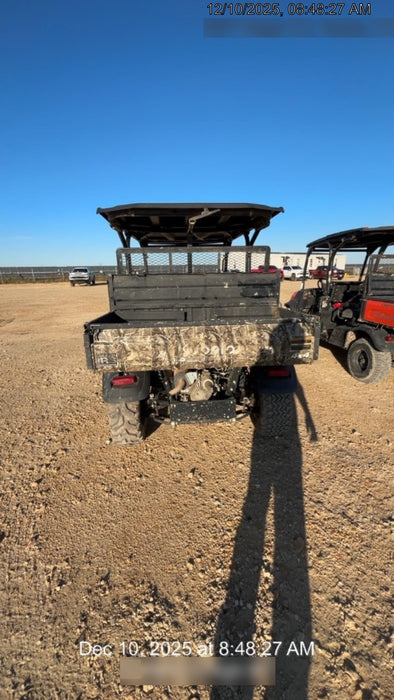 2020 Kubota RTV-X1140 CAMO, CANOPY, STROBE, BACK UP ALARM, WINDSHIELD, FIRE EXT