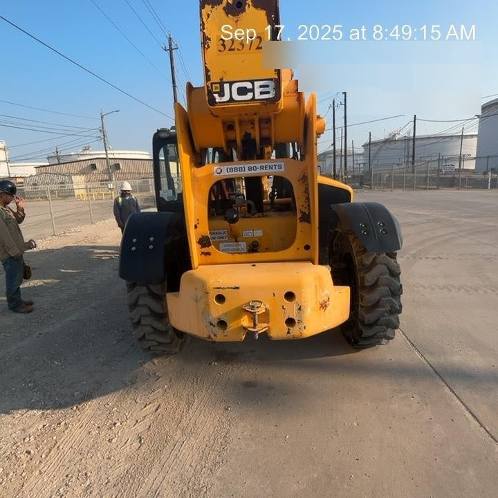 2019 JCB 510-56 Open ROPS, 74 HP, Solid Tires, Worklights, Beacon, Aux Hydraulics, Lifting Eye 72" Carriage/60" Forks
