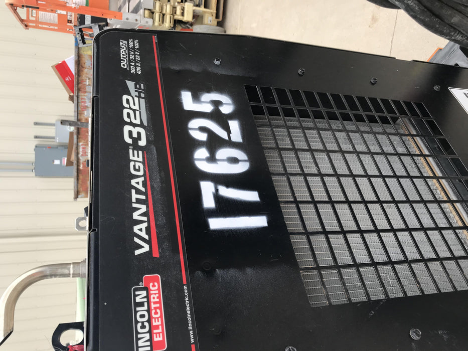 2018 Lincoln Electric Vantage 322 Lincoln Vantage 322 Welder Ready Pak 3 - Vantage 322, Trailer, Fender and light kit, Cable rack