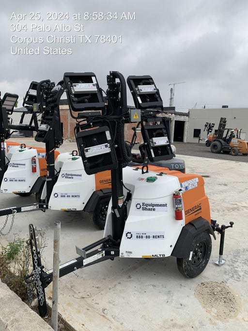 2024 Generac MLT2 Diesel, Flex Switch 120V Input, Powerzone Controller, 
(4) 320W LED Lights, 4kW Generator, 39.9 Gal Fuel Tank, 2" Ball, T3