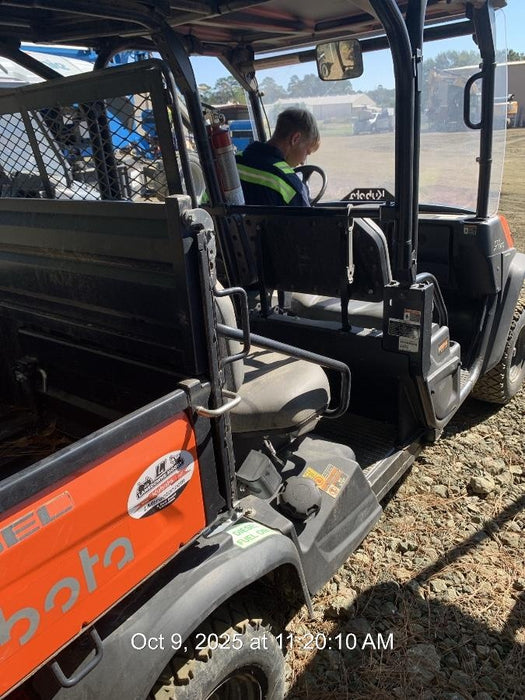 2022 Kubota RTV-X1140W-H Plastic Canopy, Windshield Acrylic Clear, LED Strobe Light, Wire Harness Kit, Back up Alarm