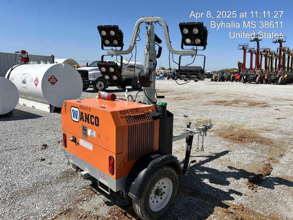 2024 Wanco WLTT-4MM4K Diesel, Mitsubishi L2E, 9.0HP @1800 rpm, Deep Sea Controller, Shore Power Plug, Auto Start, (4) 350W LED Floodlights, 4kW Generator, 60 Gal Fuel Tank, 2" Ball, T3