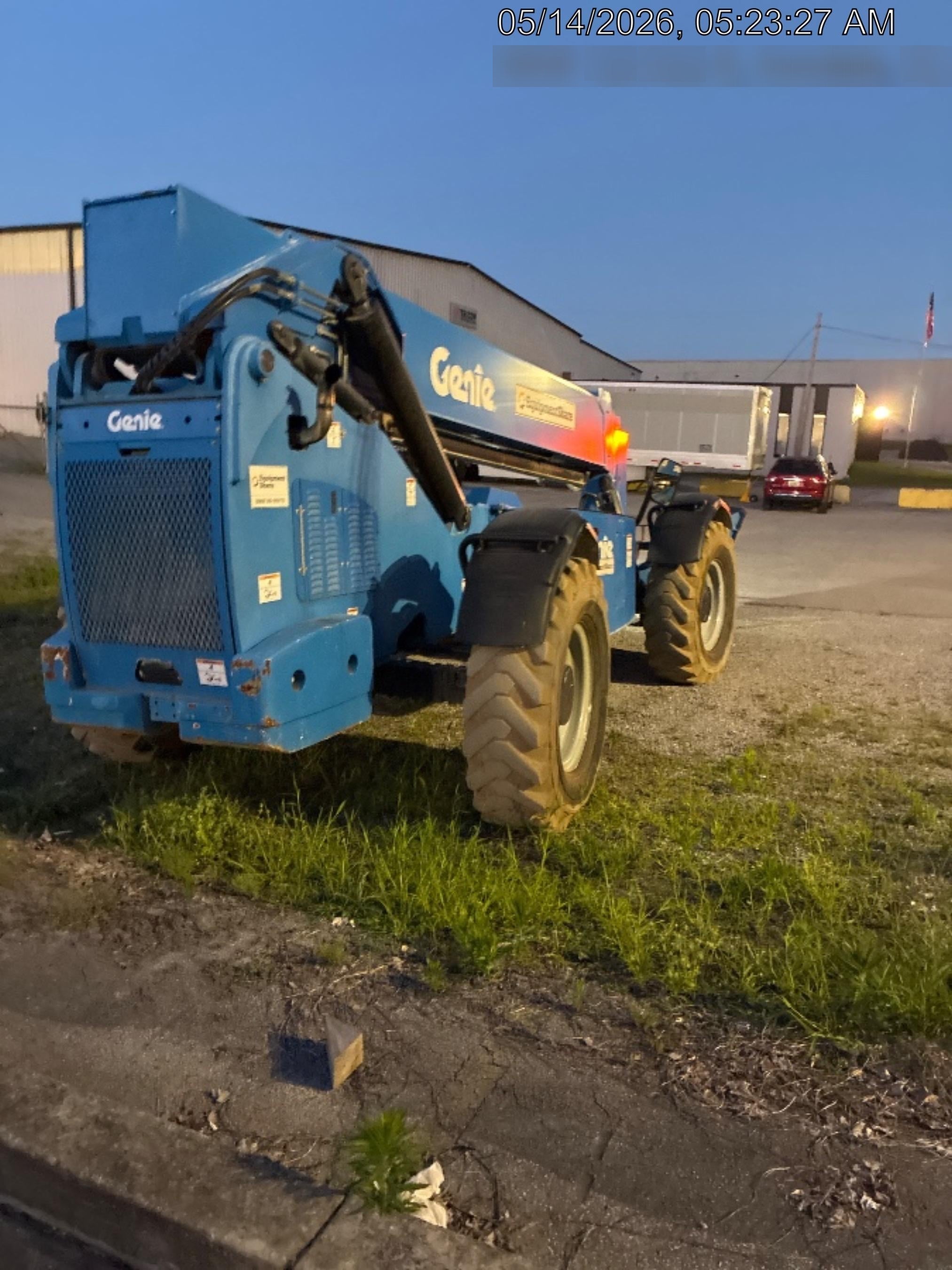 2018 Genie GTH-1056 Genie GTH-1056 w/ROPS, Work Lights, Solid Tires, RH Cab Mesh, Beacon, 60" Carriage and Forks