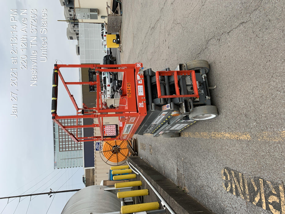 2020 Skyjack SJIII-3226 Solid NM Tires, Half height spring hinged entry gate, Dual Beacons