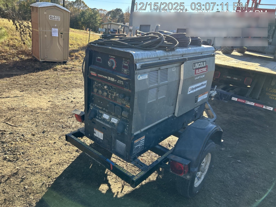 Lincoln Electric Vantage 322 Lincoln Vantage 322 Welder w/Trailer