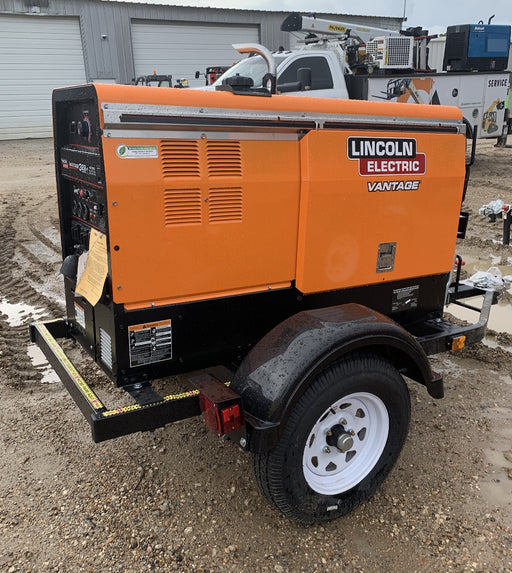 2021 Lincoln Electric Vantage 322 Vantage 322 Ready Pak 3 w/ Decals, ORANGE (includes trailer, cable rack, fender light kit) NO Telematics