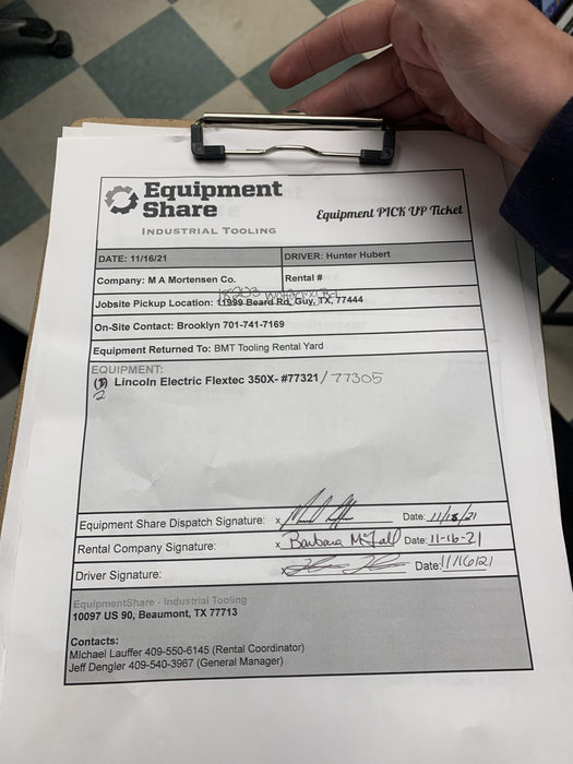 2020 LINCOLN ELECTRIC FLEXTEC 350X