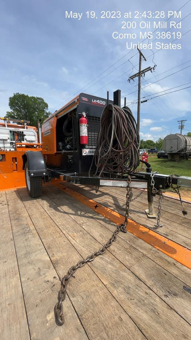 2023 Lincoln Electric LE400 Kubota V1505, Trlr, Cable Rack, Light Kit, ES Decals, T3