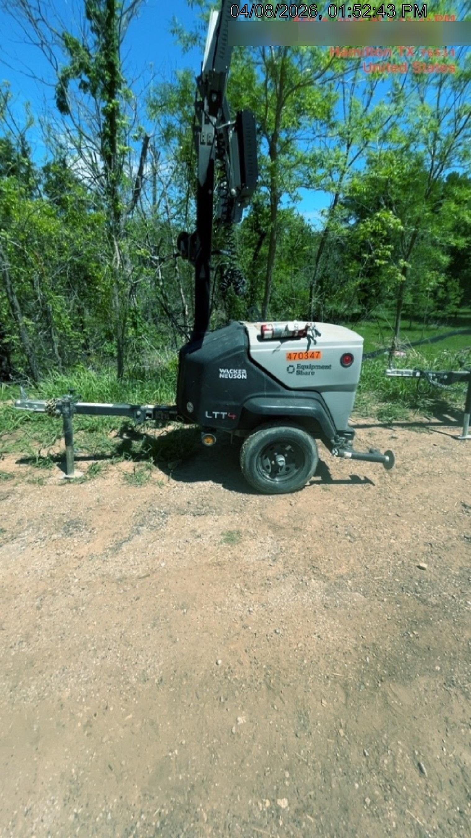 2024 Wacker Neuson LTT4 Diesel, Kohler KDW702, Deep Sea Controller, Auto Start, LED 320W, Bypass Outlet, T3