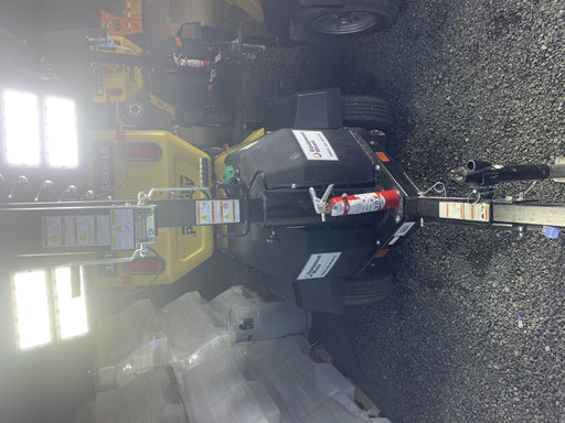 2020 Allmand NLV3GR (4) LED Light Fixture 350W, 23' Vertical Mast, 3kW Prime, Towable, Deep Sea L401, Leveling Jacks, Yanmar T4F 5.8hp