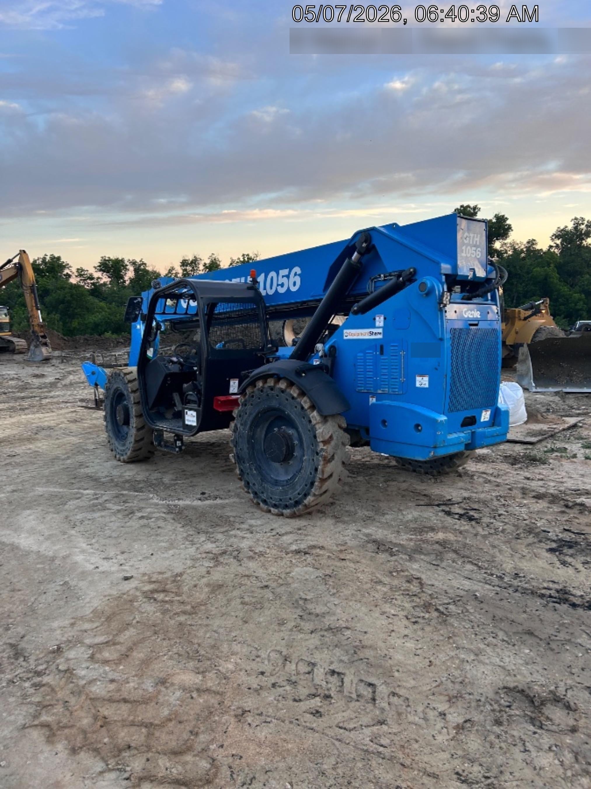 2018 Genie GTH-1056 Genie GTH-1056 w/Open ROPS, FF Tires, Work Light/Beacon, 60" Carriage and Forks