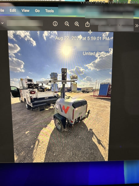 2019 Wacker Neuson LTV6K-LED LTV6K Light Tower, LED 300W, Telematics EQ SH Kubota