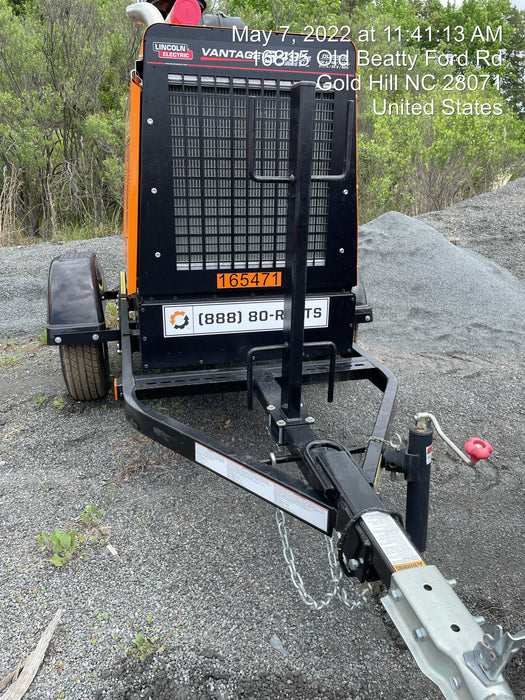 2021 Lincoln Electric Vantage 549X Ready Pak 3, ORANGE (includes trailer, cable rack, fender light kit)