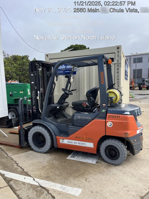 2022 TOYOTA 8FGU25 LP w/ Scale