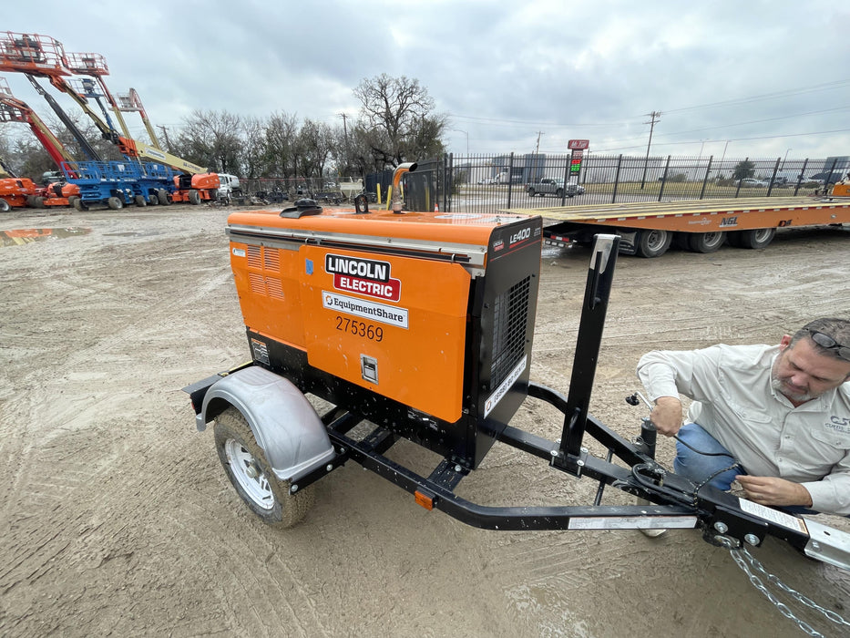 2022 Lincoln Electric LE400 Kubota V1505, Trlr, Cable Rack, Light Kit, ES Decals, T3