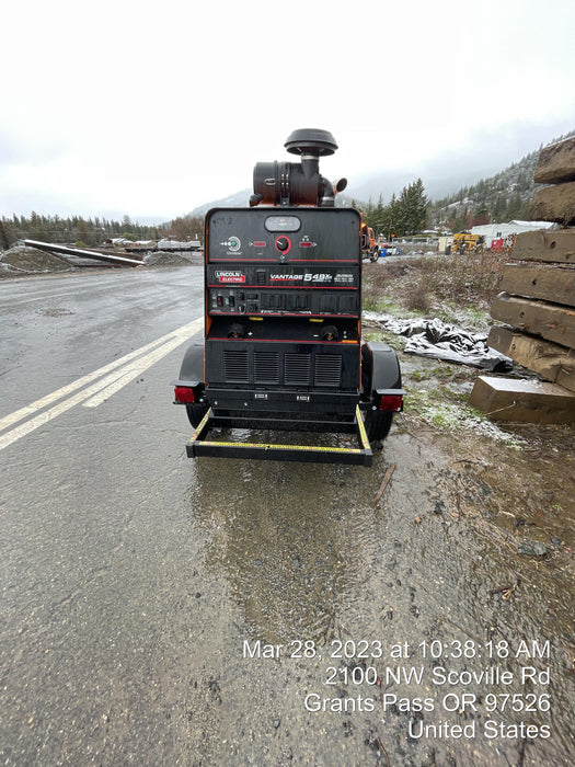 2021 Lincoln Electric Vantage 549X Ready Pak 3, ORANGE (includes trailer, cable rack, fender light kit)