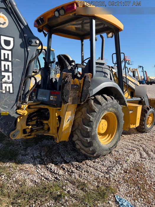 2019 John Deere 310LEP 4WD, Canopy, Standard dipper, ISO Controls, Rear Auxiliary Hydraulics w/Manual QC, Buckets: 12”, 18”, and 24”